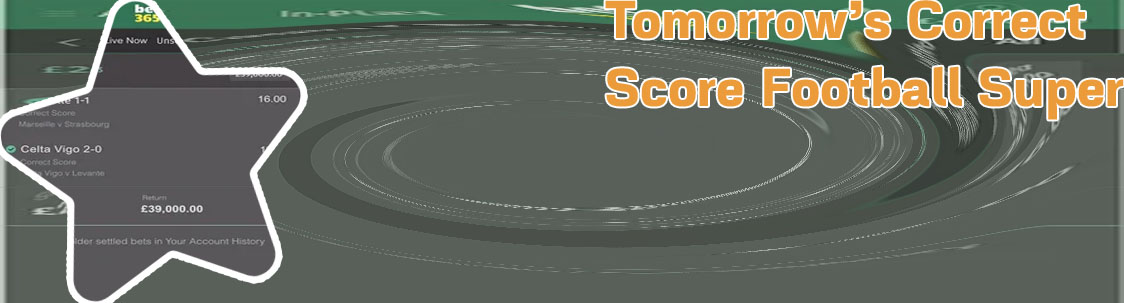 Tipster correct score prediction